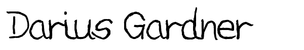 Darius Gardner font preview